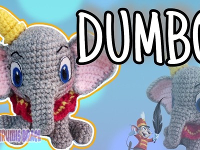Dumbo Tejido a Crochet| Amigurumi pequeño para bebe| Disney