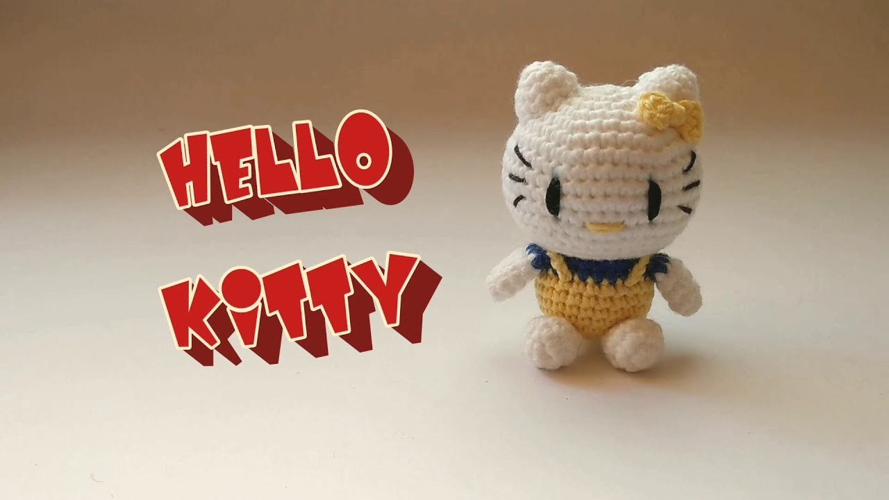 Hello Kitty amigurumi patron(amigurumi crochet tutorial)