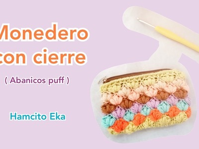 Monedero tejido a CROCHET muy FACIL con cierre