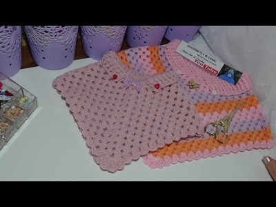 Ponchito en crochet para niñas #PrincipiantesMuyFácil