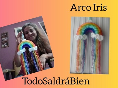 #todosaldrábien  Arco iris a crochet