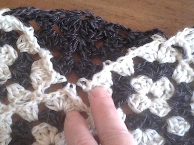 Chal triangular crochet segunda parte