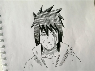Como dibujar a Sasuke Uchiha paso a paso. How to draw Sasuke Uchiha _  Vic Arts