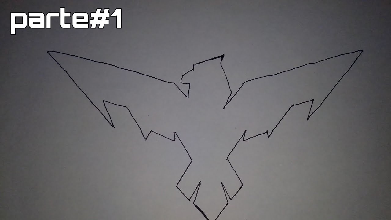 Como dibujar el águila del logo de heroico(FREE FIRE)