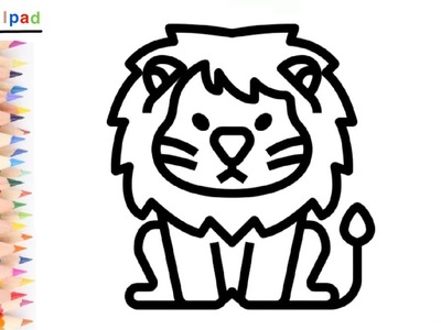 Como dibujar un LEON | dibujos para niños ????⭐ How to draw a LION | drawings for kids