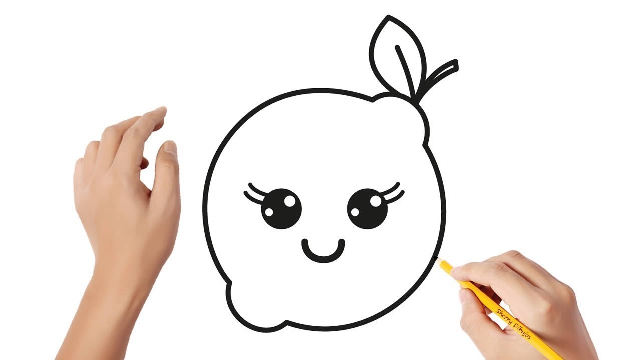 Cómo dibujar un limón | Dibujos sencillos