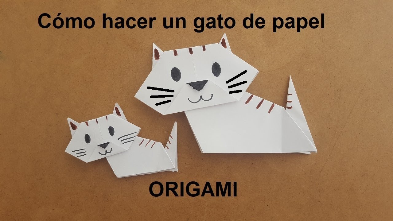 ▶ Cómo hacer ???? GATOS de Origami FÁCIL ✅ | Papiroflexia PASO A PASO