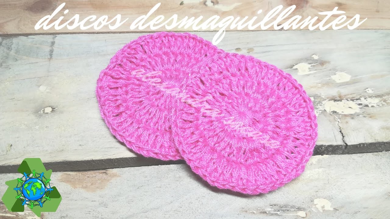????Crochet makeup remover discs.Discos desmaquillantes a crochet by Alexandra Sacasa