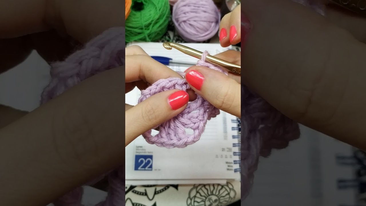 Cuadrado Granny sólido crochet N°2