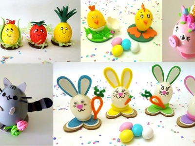 ???? + De 10 IDEAS con HUEVOS DECORADOS. Cómo decorar huevos para niños