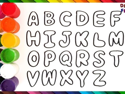 Dibujando y Coloreando el Alfabeto - Dibujos Para Niños - Aprende Colores ????