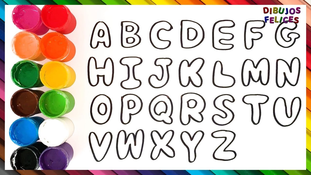 Dibujando y Coloreando el Alfabeto - Dibujos Para Niños - Aprende Colores ????