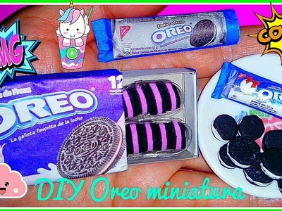 DIY GALLETAS Oreo miniatura para muñecas Barbie o Monster High fácil de hacer ~ Comida fácil