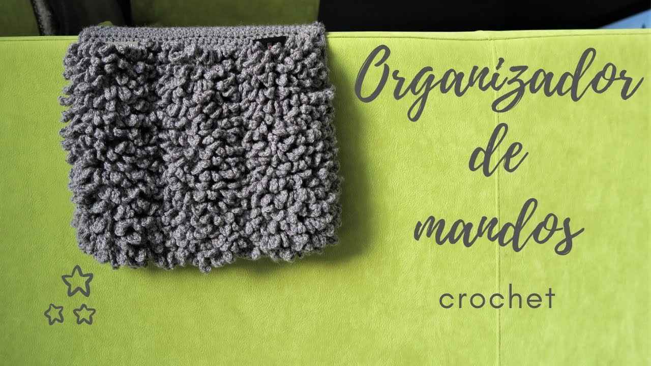 ORGANIZADOR DE MANDOS a Crochet | CHIC DIY