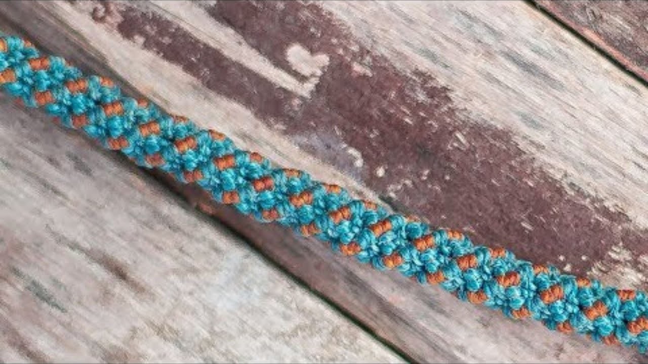 Pulseras de hilo faciles modelo tubular 2020
