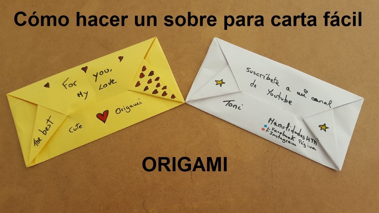 ???? | SOBRE | ???? para CARTA FACIL ✅ | Origami PASO A PASO
