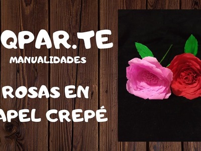 Aprendamos a hacer una rosa ????????en papel crepé!!!!! #MANUALIDADES #DIY #ROSAS #PAPEL #QUEDATEENCASA