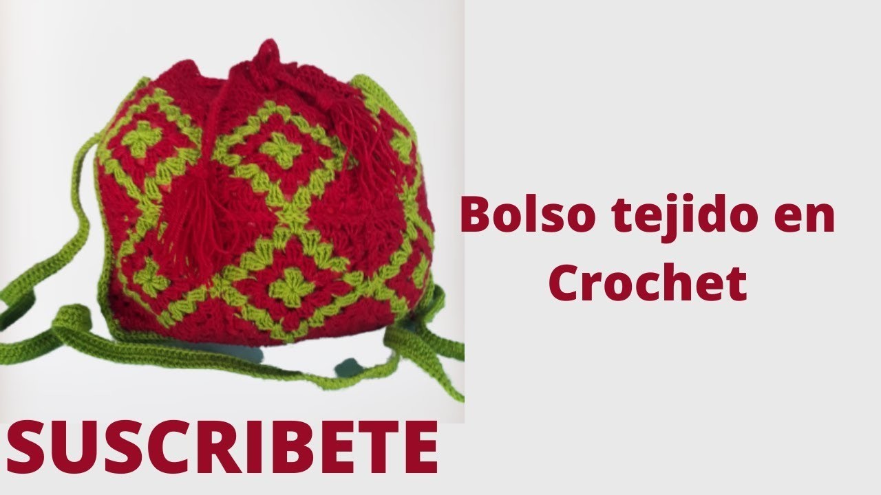 Bolso tejido en Crochet