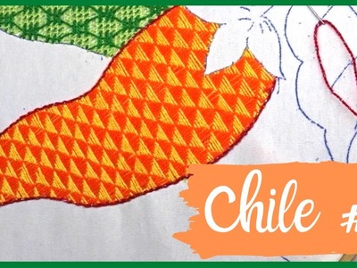 [BORDADO FANTASÍA] | CHILE #2 - Puntada para frutas, verduras, canastas, etc. | Un Mundo Maravillisa
