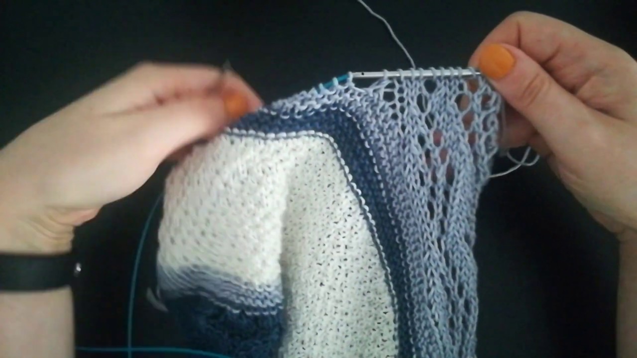 Chal Luna de Otoño: borde calado