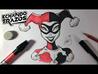 Como dibujar a Harley Quinn para principiantes