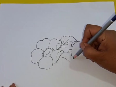 Como Dibujar Flores Dibujos A Lápiz. How to Draw A Flower
