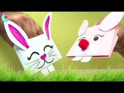 Cómo hacer conejitos de Pascua l marionetas de papel #yomequedoencasa