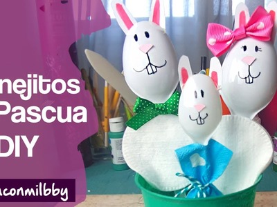 Cómo hacer Conejos de Pascua ???? Manualidades de Pascua Fáciles para Niños