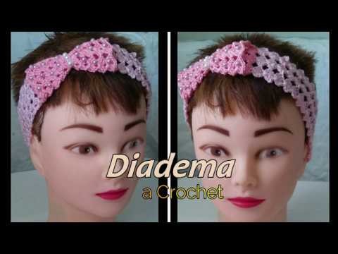 ???? DIADEMA-BANDA-BINCHA-TEJIDA A CROCHET O GANCHILLO. .VARIAS TALLAS
