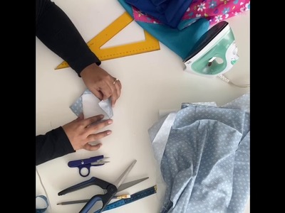 Forro cojín técnica patchwork parte 1