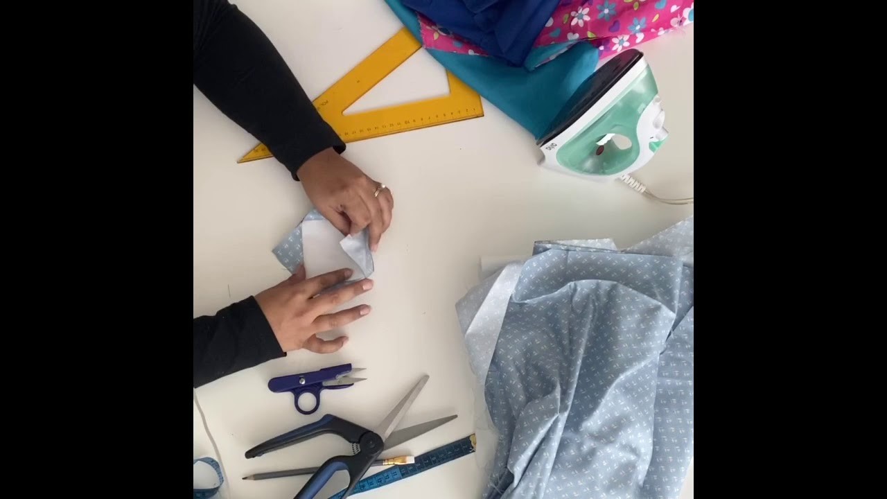 Forro cojín técnica patchwork parte 1