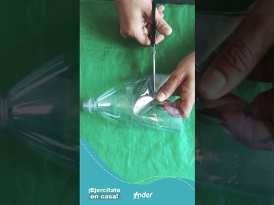 Manualidad  - flor con botellas plásticas