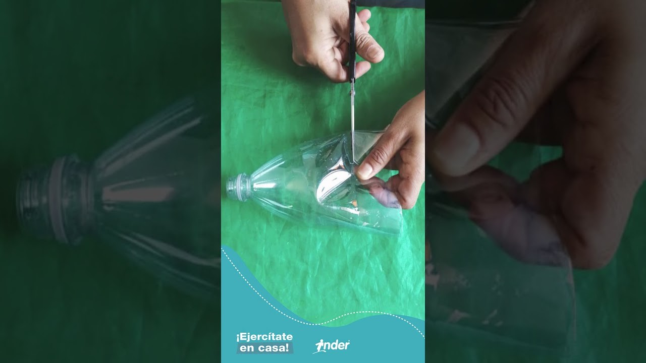 Manualidad  - flor con botellas plásticas