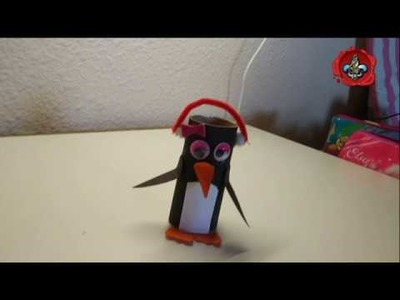 Manualidades con Lucía, pingüina de carton