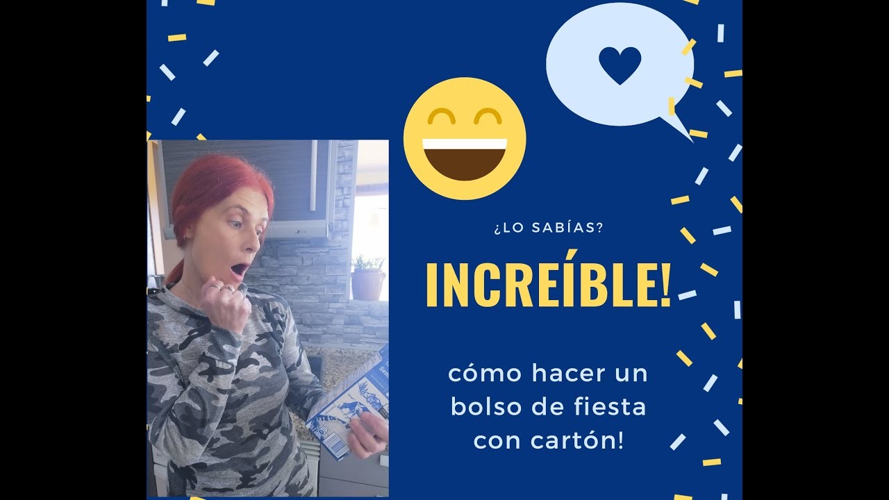 Manualidades reciclaje! Bolso de fiesta reciclado!