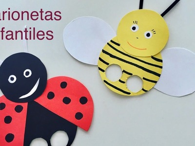 Marionetas para niños || Manualidades infantiles fáciles || children crafts