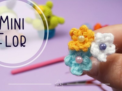 Mini flores a ganchillo | little crochet flowers | en 5 minutos!!