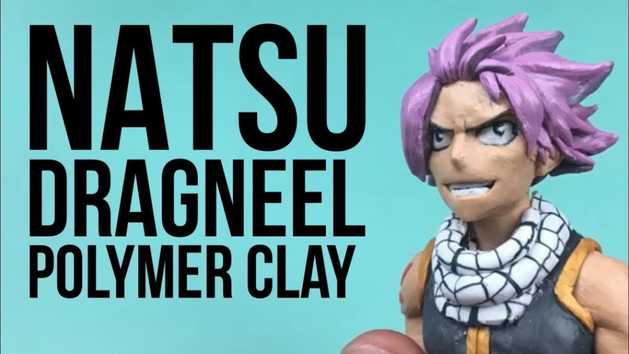Natsu Dragneel (Fairy tale anime) -polymer clay tutorial. ナツ・ドラグニール（童話アニメ）-ポリマークレイのチュートリアル。