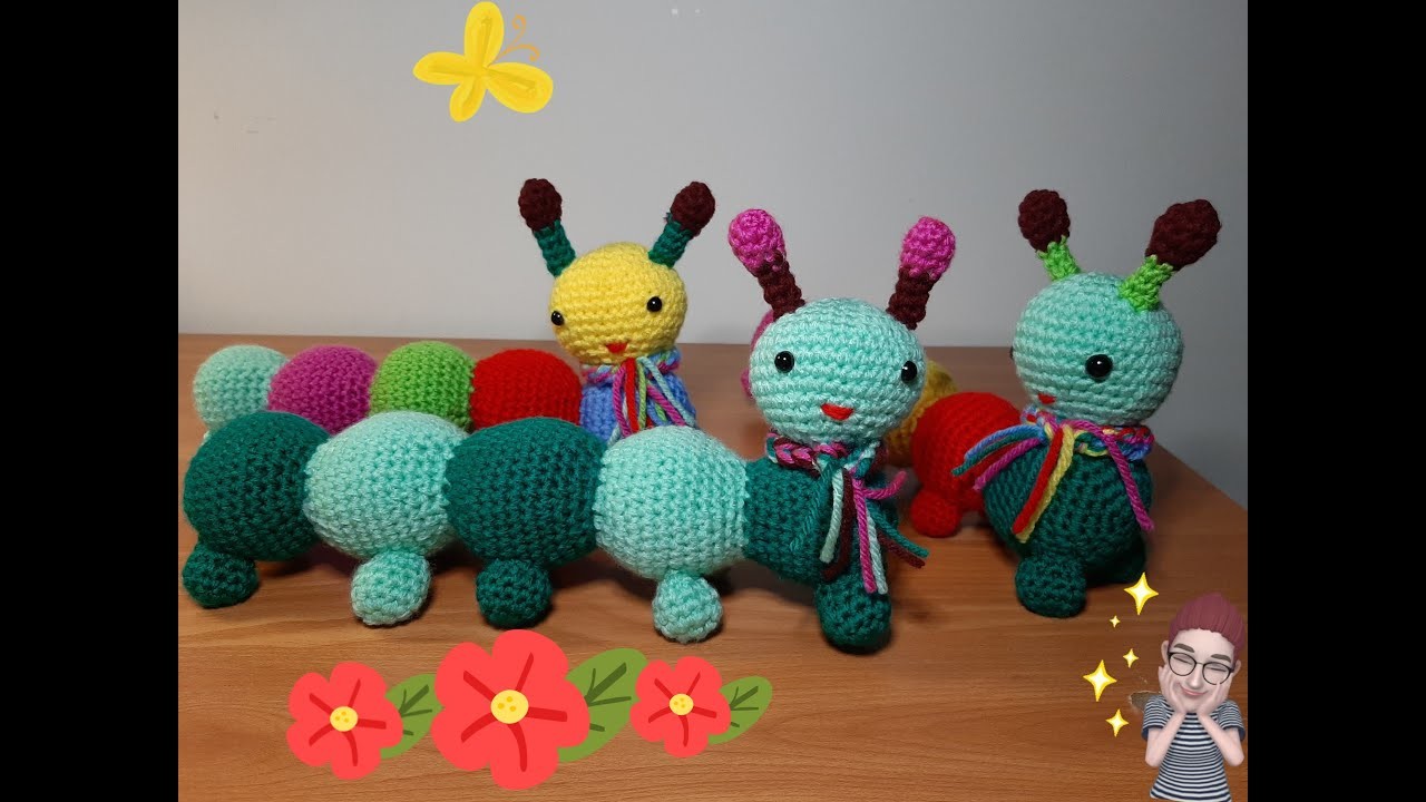 Oruga a Crochet  Crochet Catterpillar  ACCR