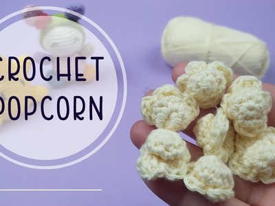 Palomitas de Maiz a ganchillo | Crochet PopCorn | Parecen Reales!