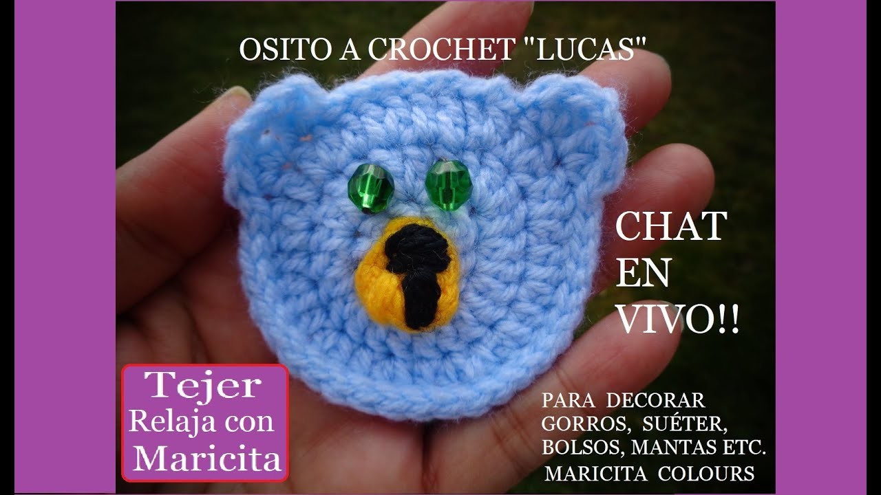 Tejer relaja con Maricita Osito Lucas a Crochet (1) Abril 07, 2020 #yomequedoencasa