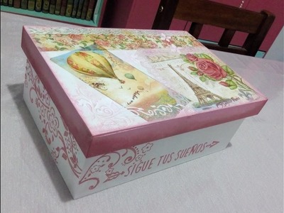 56- Caja decorada. Decoupage. DIY