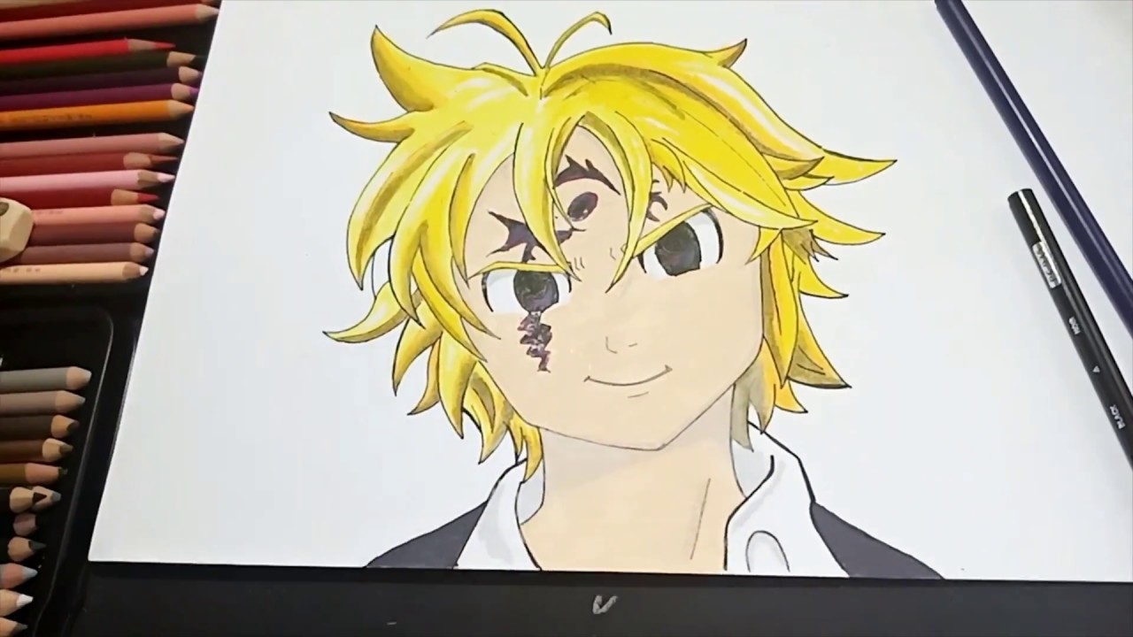 CÓMO DIBUJAR A MELIODAS paso a paso facil y rapido    |  LOS 7 PECADOS CAPITALES