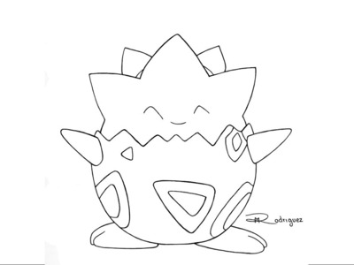Como dibujar a TOGEPI - Pokemon. How to draw TOGEPI - Pokemon