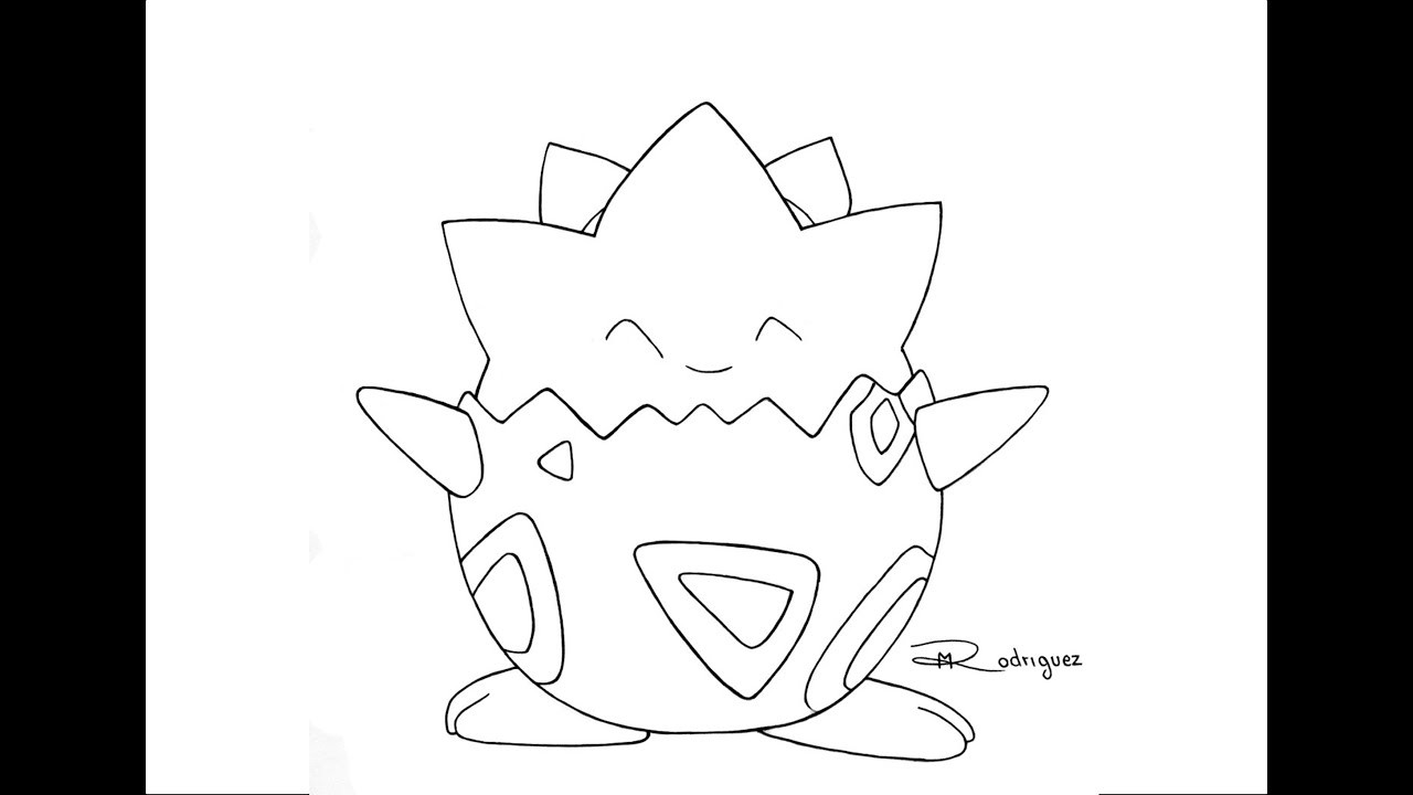 Como dibujar a TOGEPI - Pokemon. How to draw TOGEPI - Pokemon