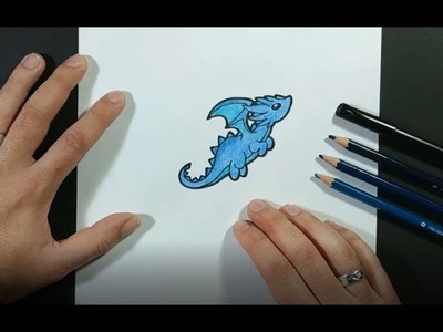Como dibujar un dragon paso a paso 24 | How to draw a dragon 24
