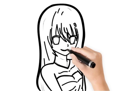 COMO DIBUJAR UNA CHICA DE ANIME SUPER FÁCIL