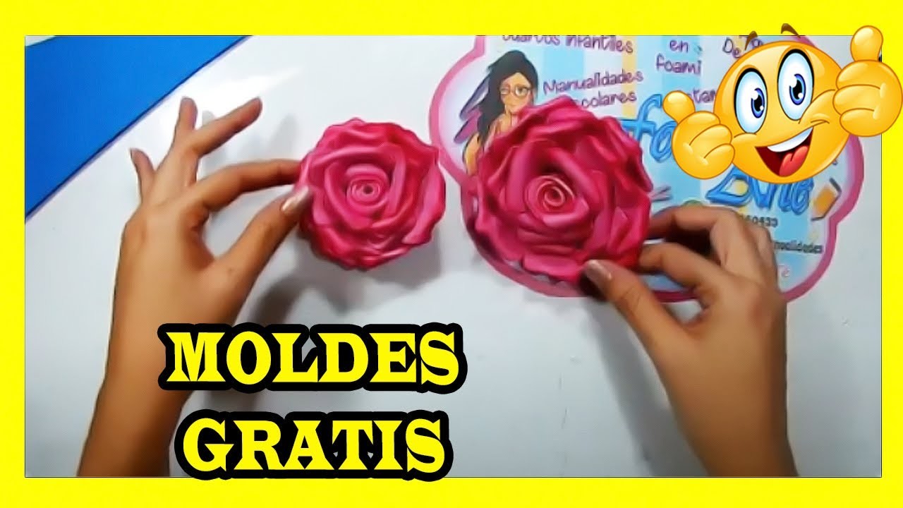 COMO HACER ROSAS -FLORES en  FOMI-FOAMY-FOAMI - GOMA EVA. SUPER FACIL. #FLORES #ROSAS  #ROSES