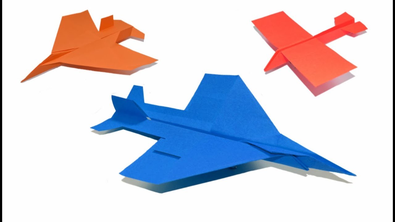 Como hacer un avion de papel que vuele mucho ✈ Aviones de papel ✈Origami avión