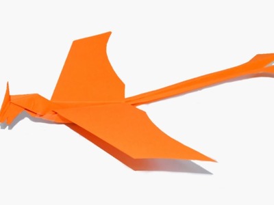 Como hacer un avion de papel que vuele mucho✈dragón de papel✈Aviones de papel